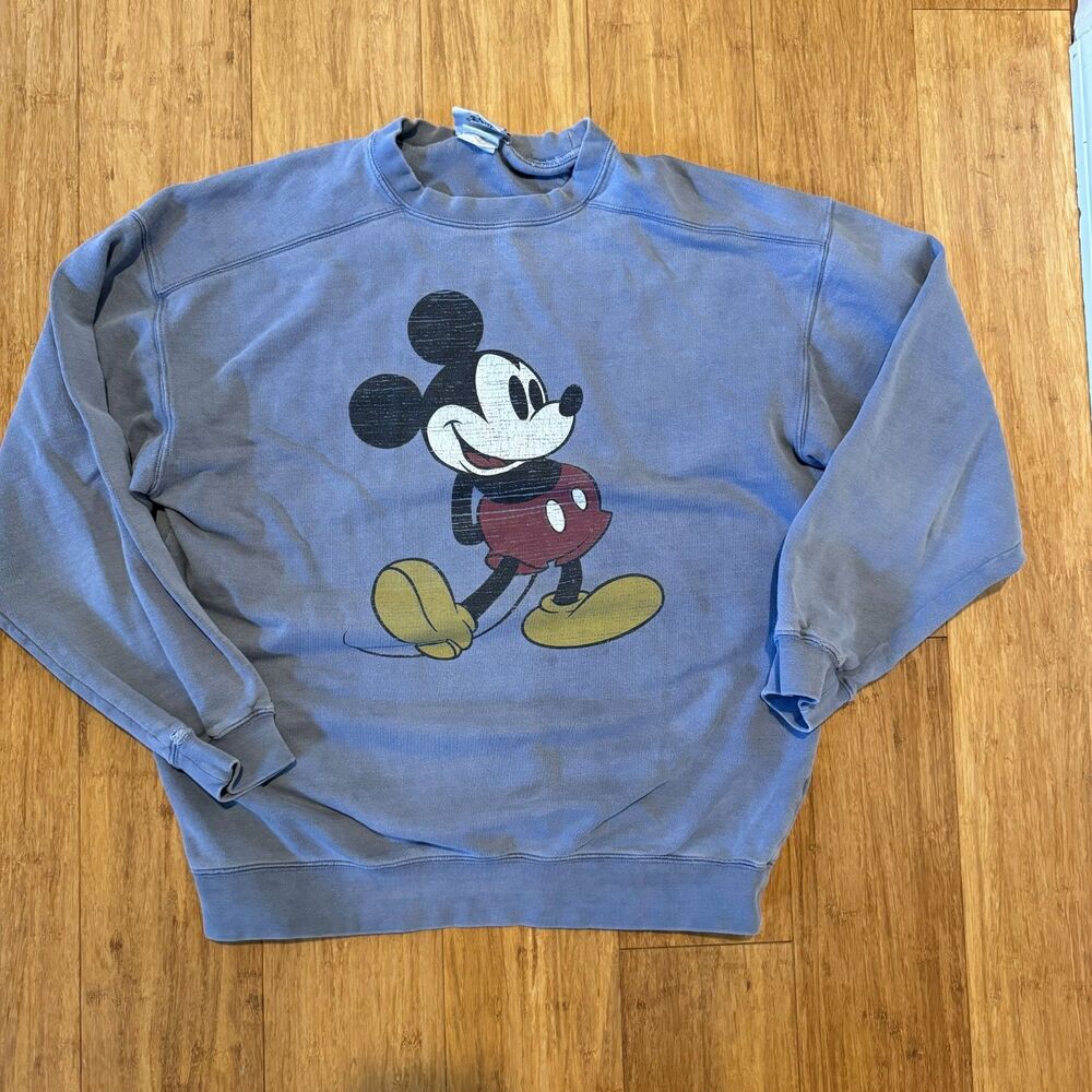 Vintage Y2K Walt Disney World Mickey Mouse Sweatshirt Size Medium